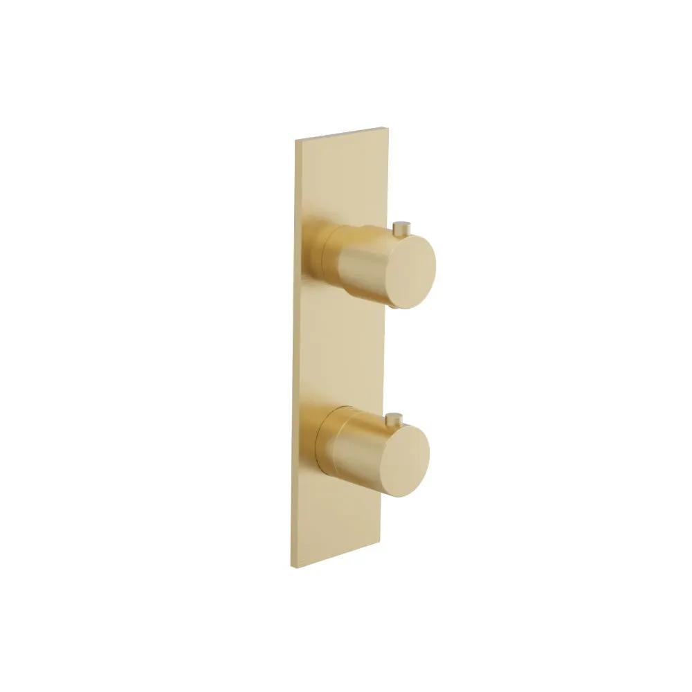 Flusso Serie 100 3/4" Thermostatic Shower Valve and Trim - 3-Output by Flusso