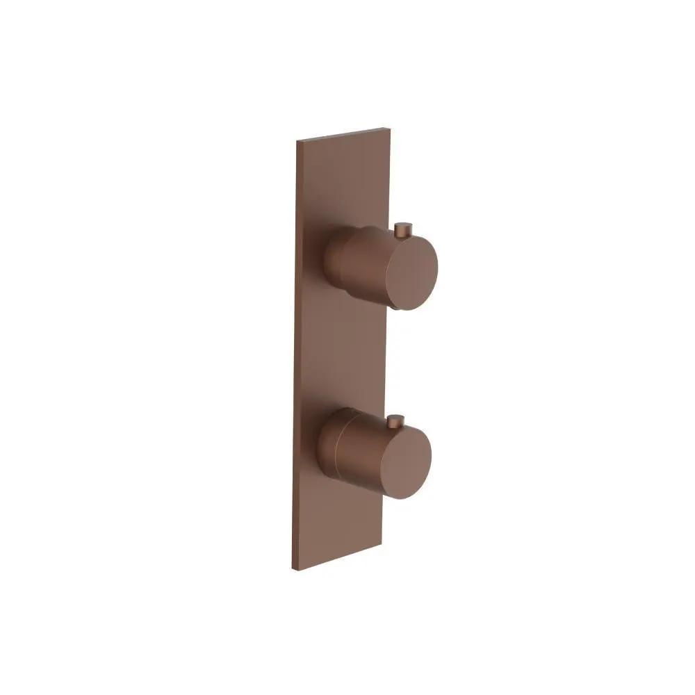 Flusso Serie 100 3/4" Horizontal Thermostatic Shower Valve and Trim - 1- Output by Flusso