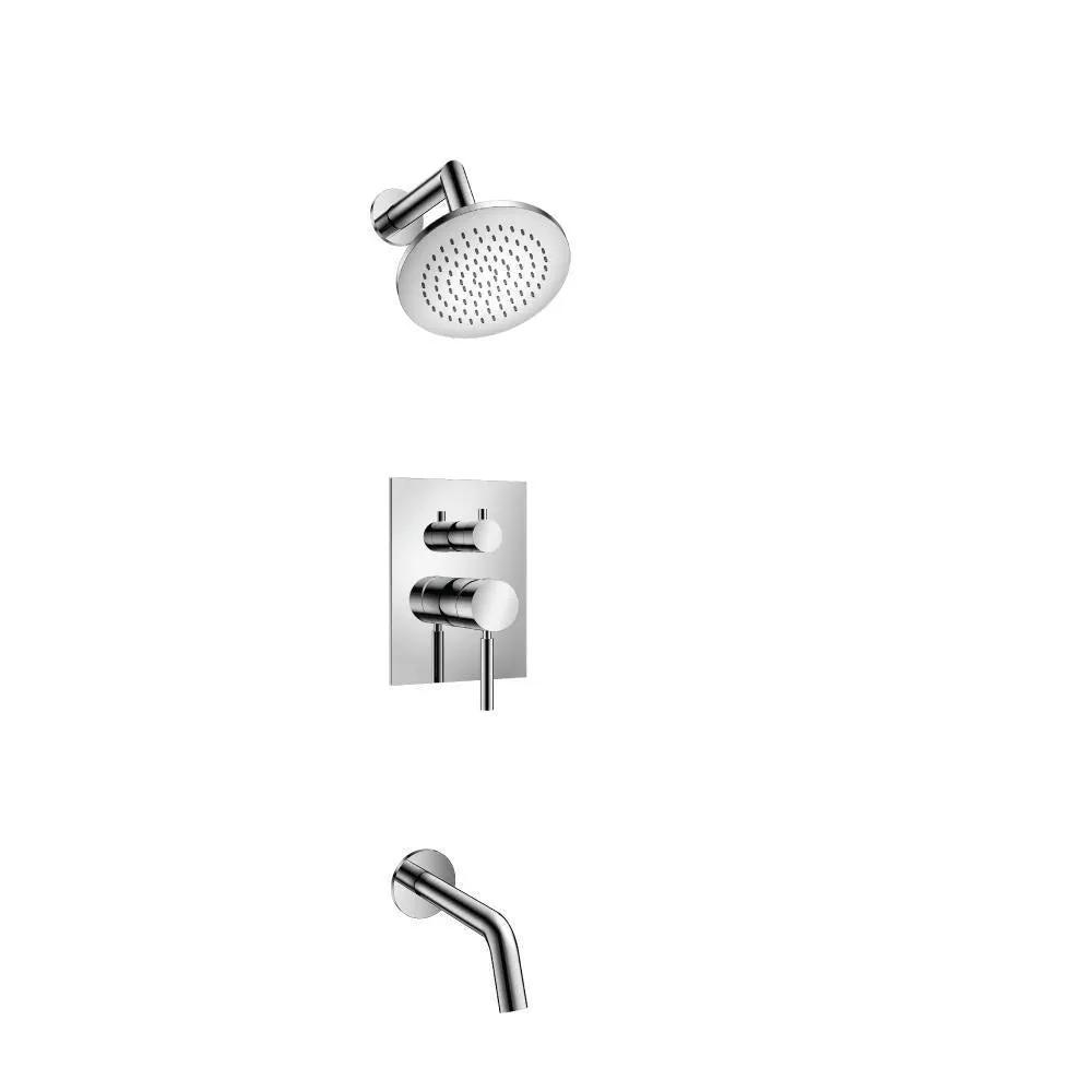 chrome shower set