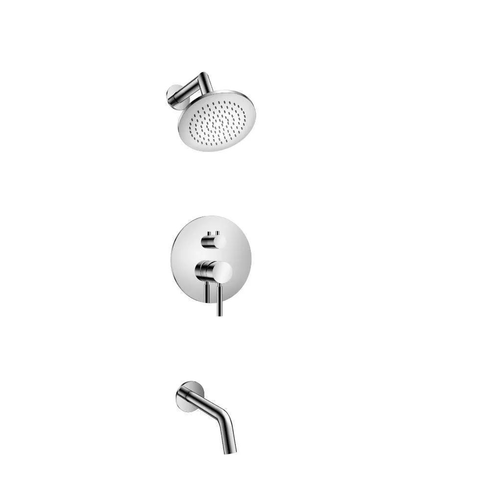 chrome shower set