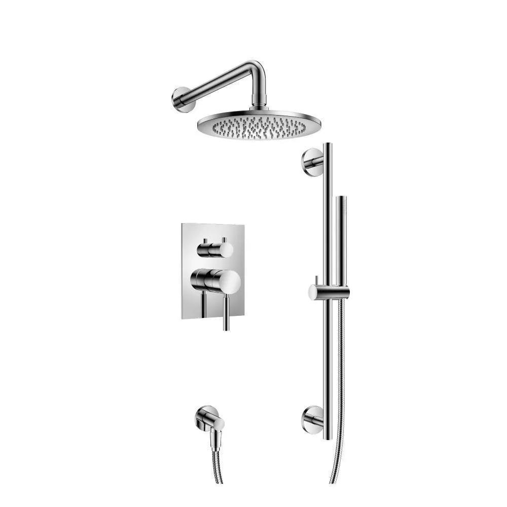 chrome shower set