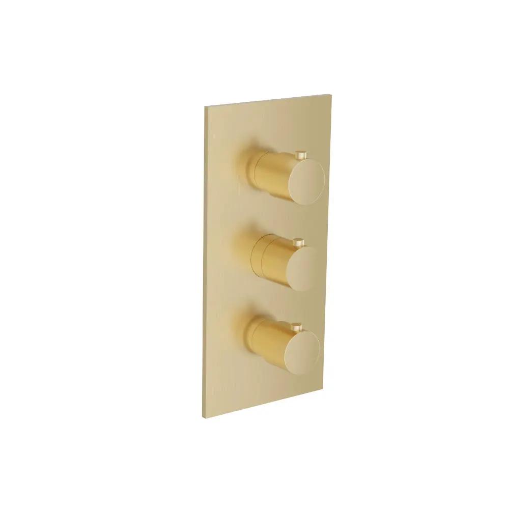 Flusso Serie 100 3/4" Thermostatic Valve with Trim - 3 Output by Flusso