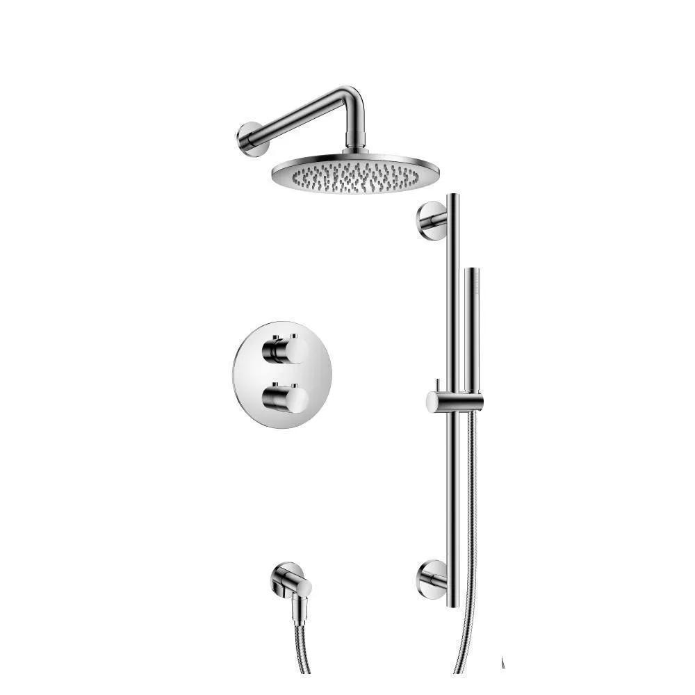 chrome shower set