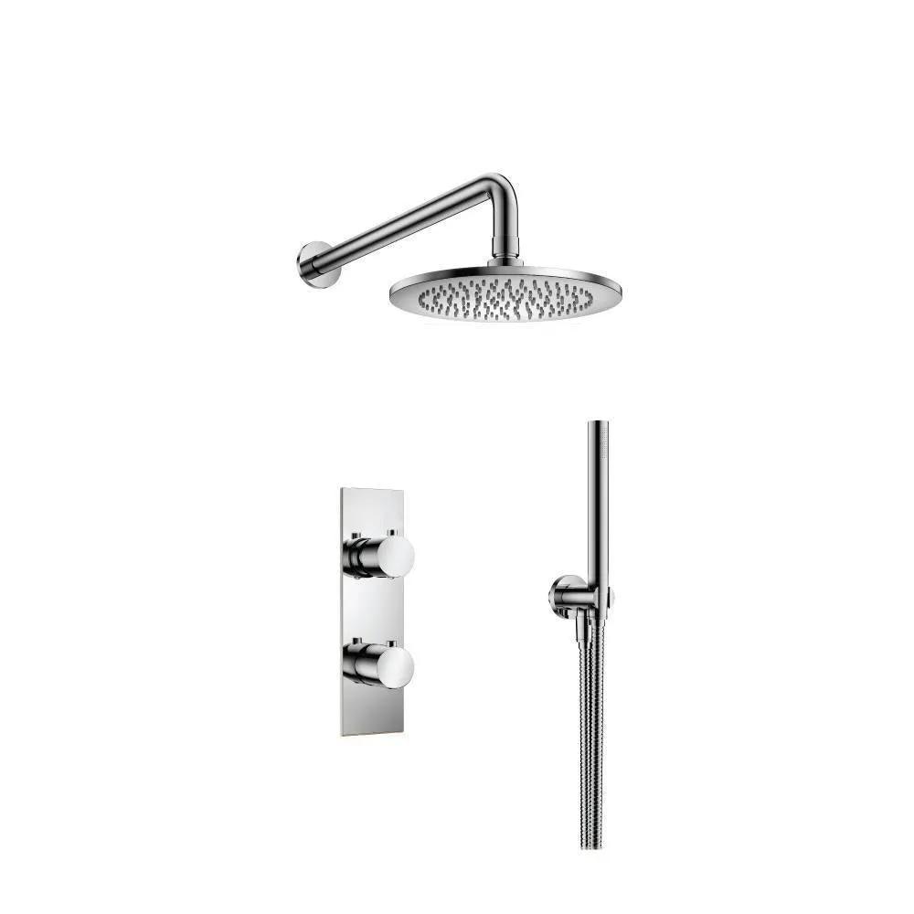 chrome shower set