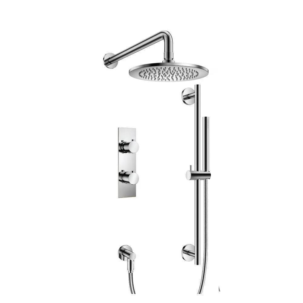 chrome shower set