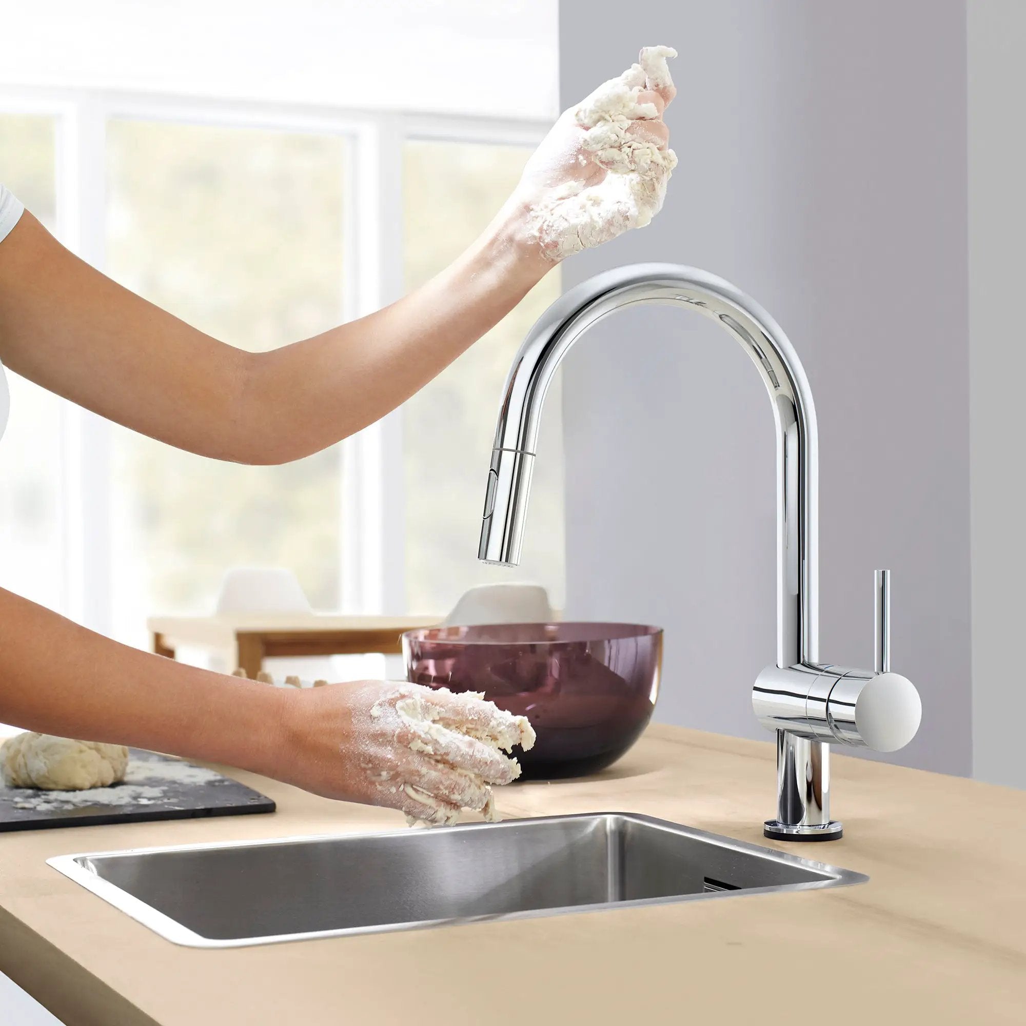 starlight chrome kitchen faucet