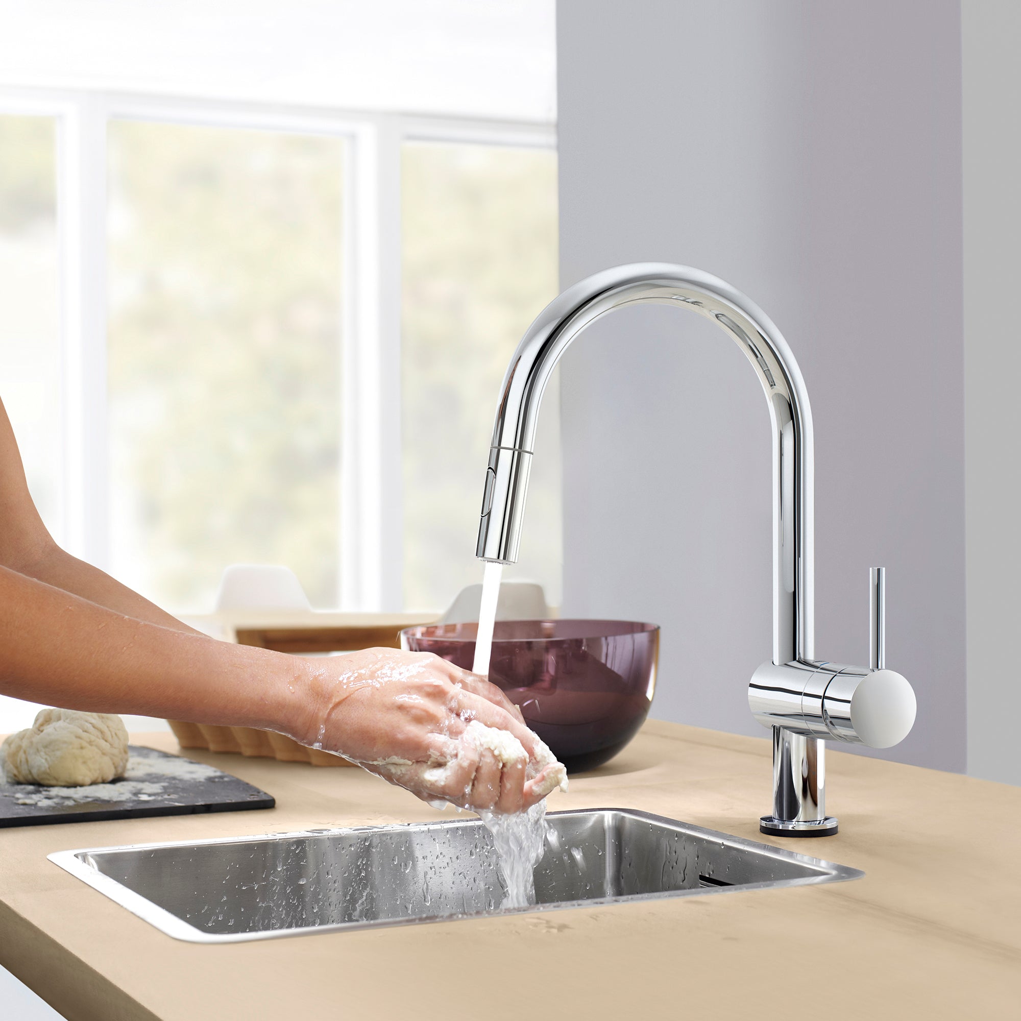 starlight chrome kitchen faucet