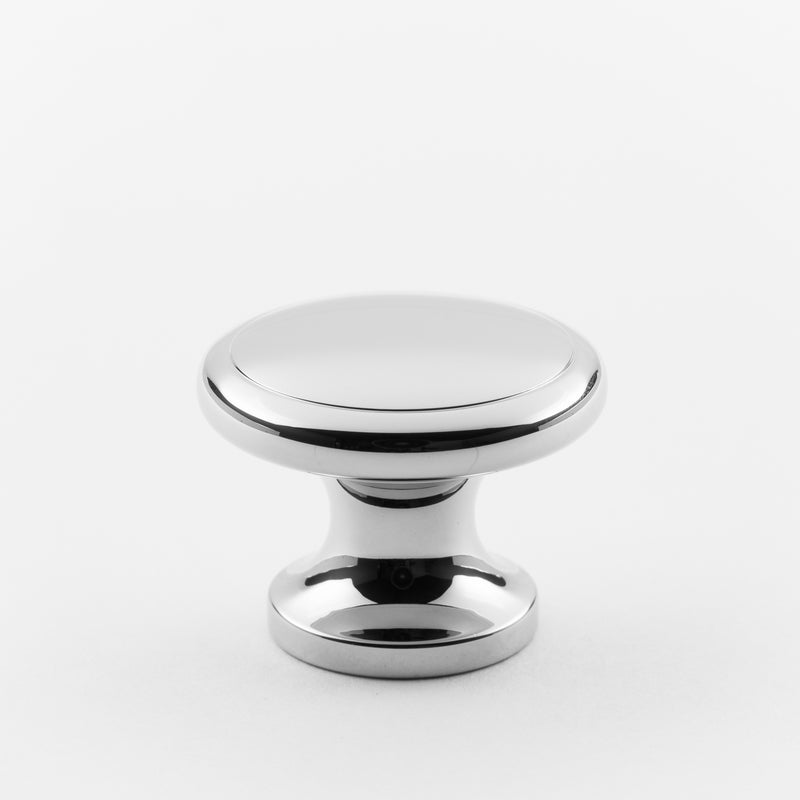 polished chrome knob
