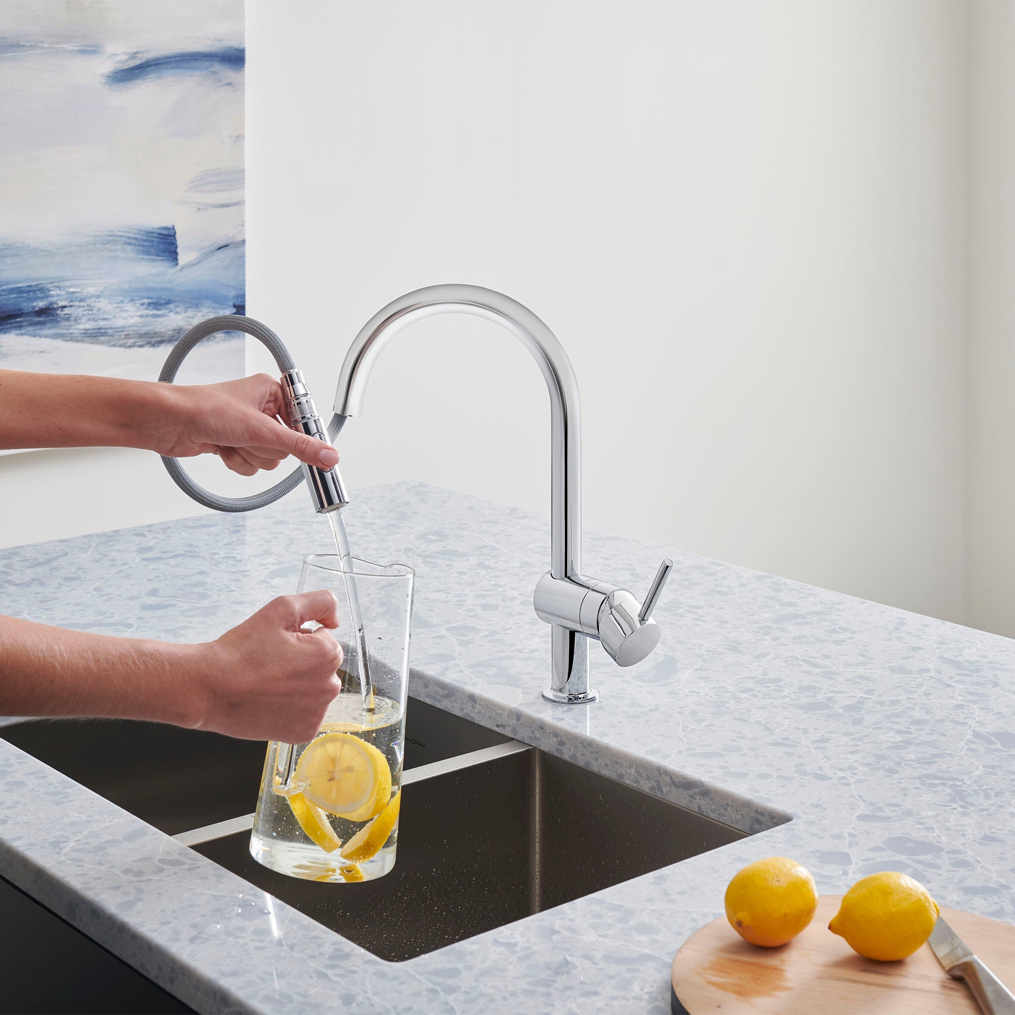 starlight chrome kitchen faucet