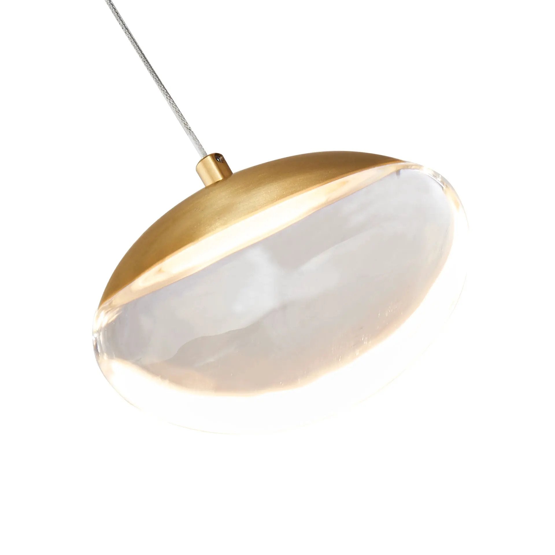 matte black/brushed brass light