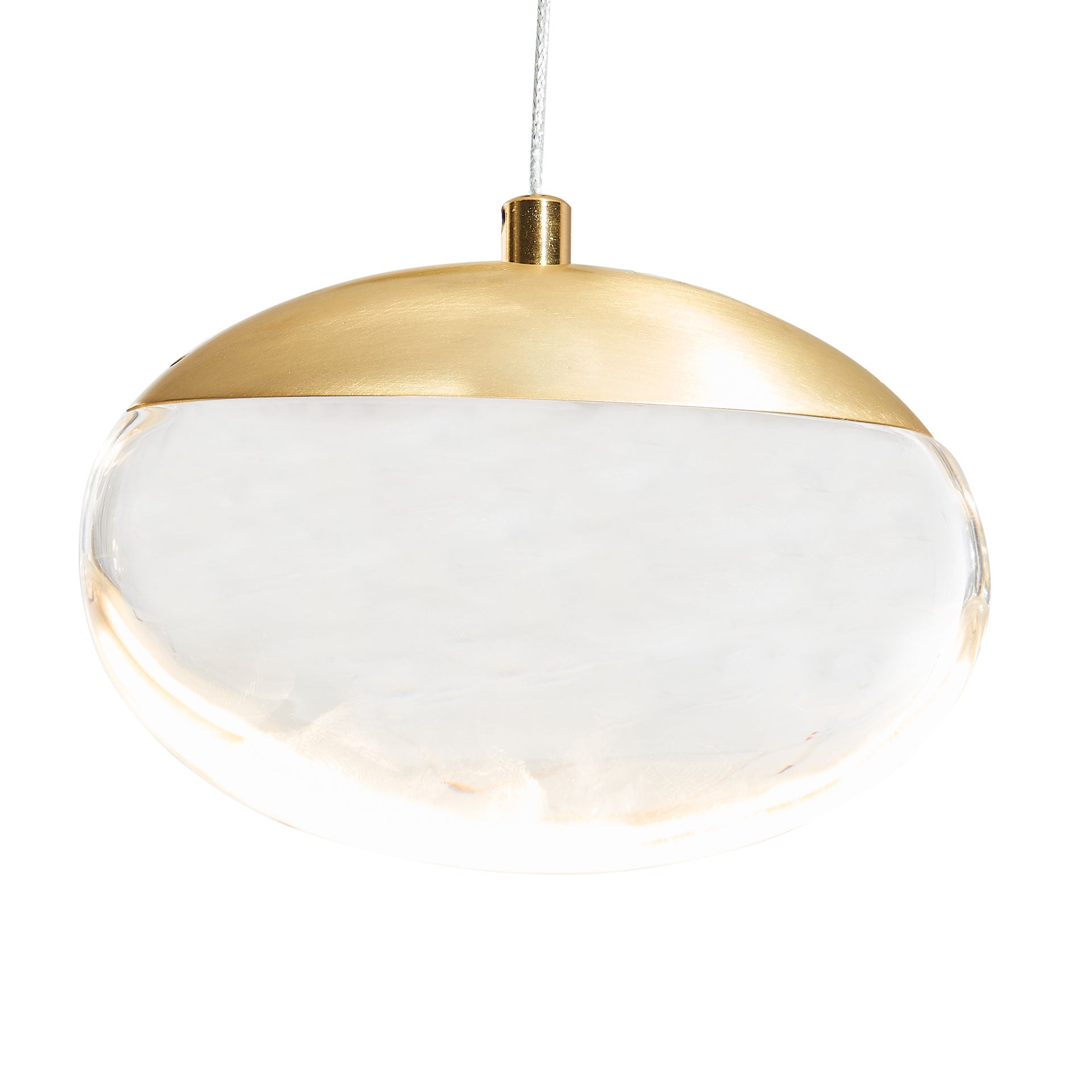 matte black/brushed brass light