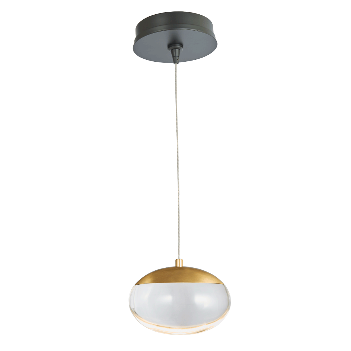 Abra Lighting Athena Teardrop Crystal Glass Pendant Including Canopy and Driver by Abra Lighting