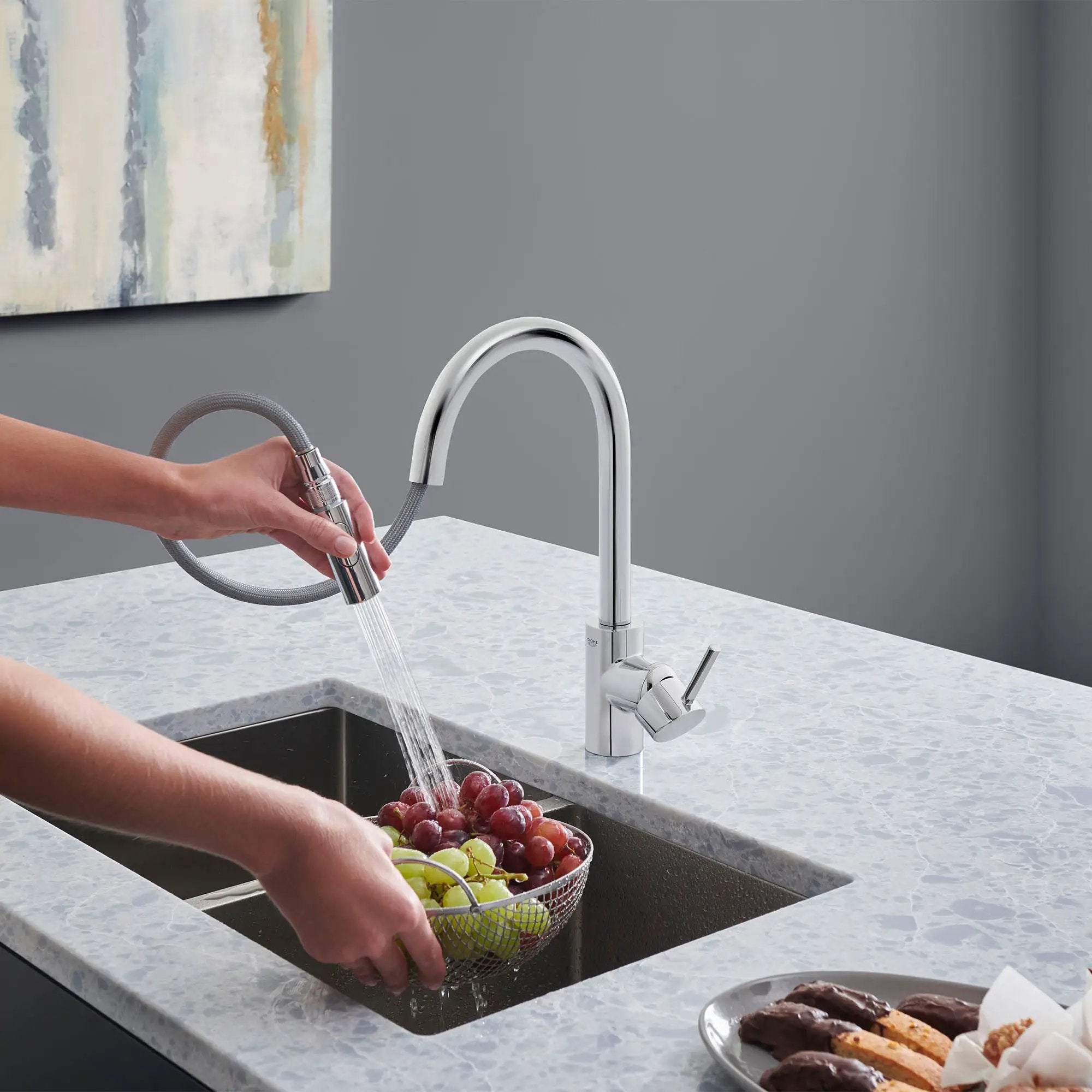 starlight chrome kitchen faucet