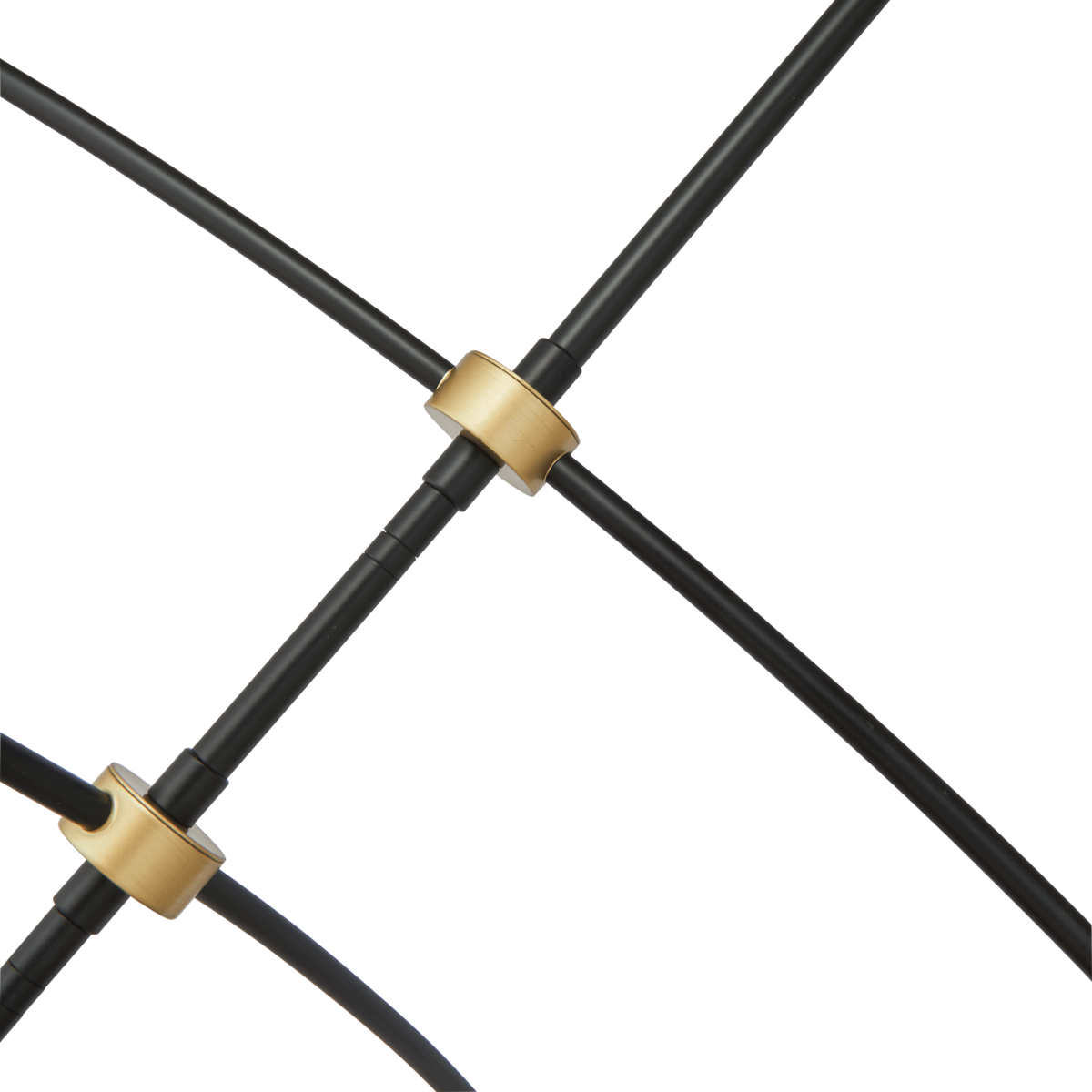 matte black/brushed brass light