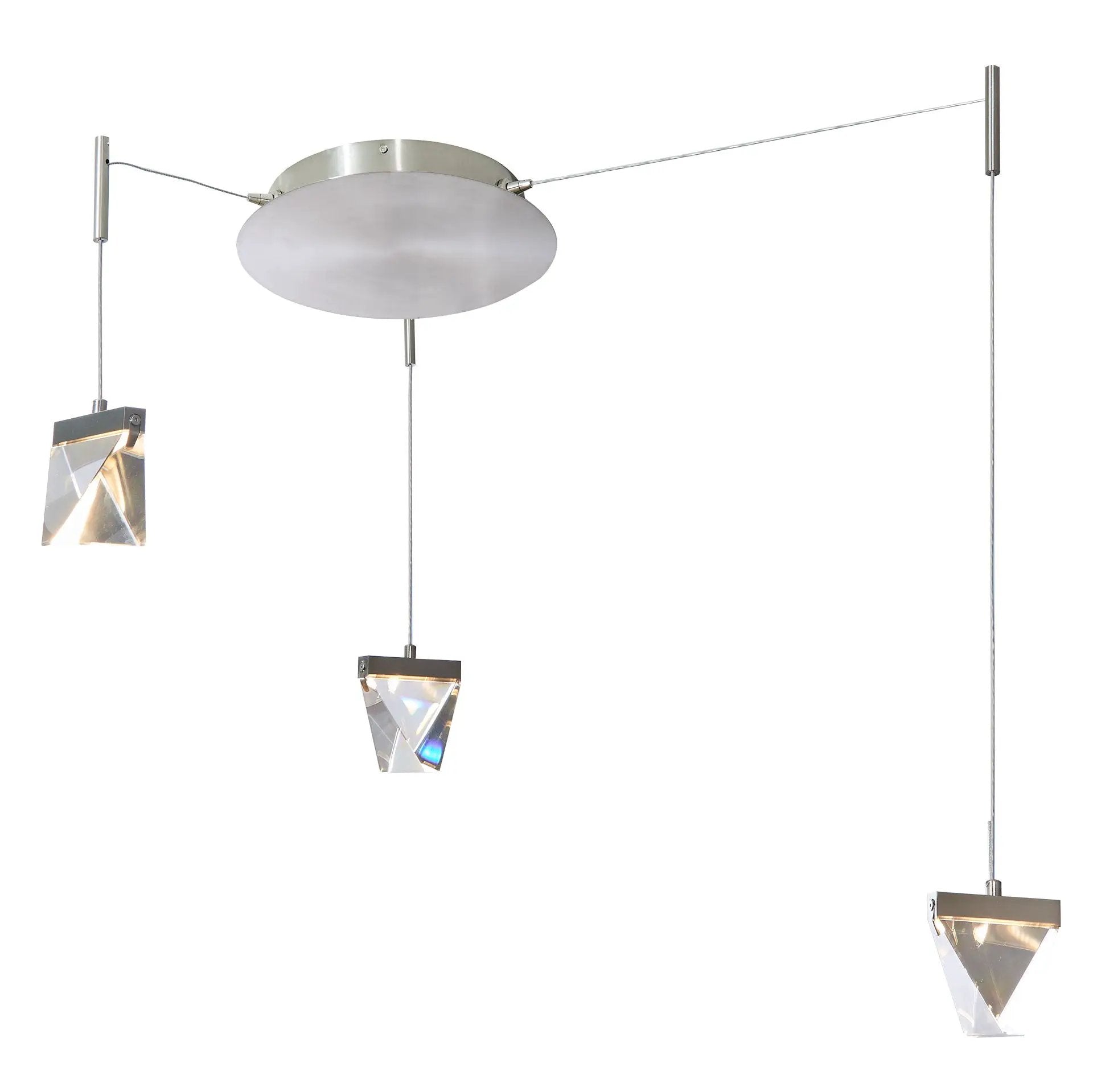 Abra Lighting Atlas 3- Light Octopus Pendant with Diamond Crystal by Abra Lighting
