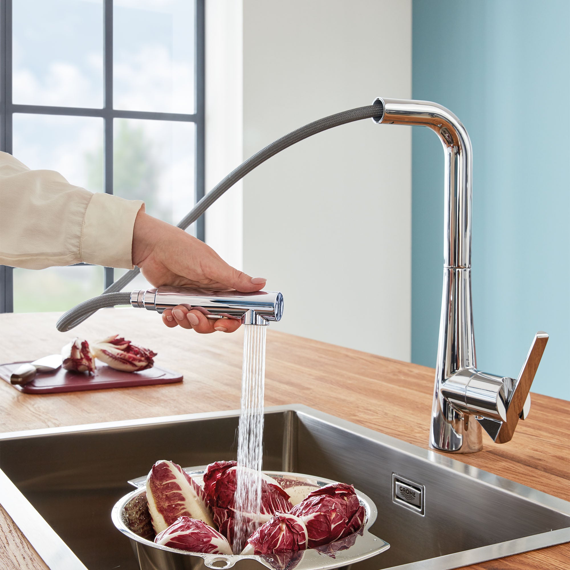 starlight chrome kitchen faucet