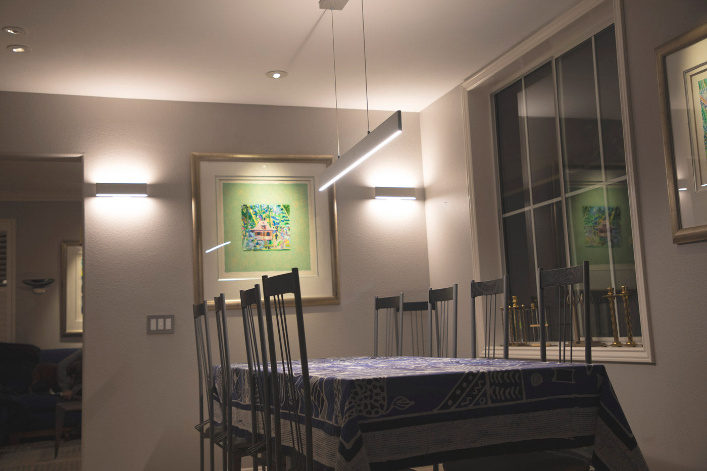 brushed aluminum light