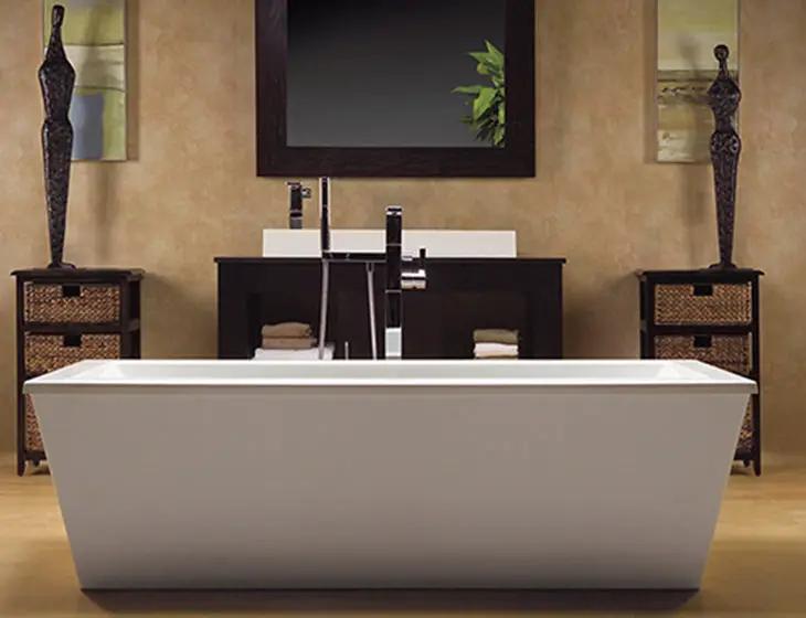 white bathtub