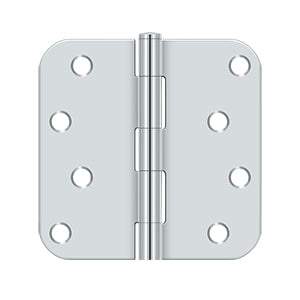 polished chrome hinge