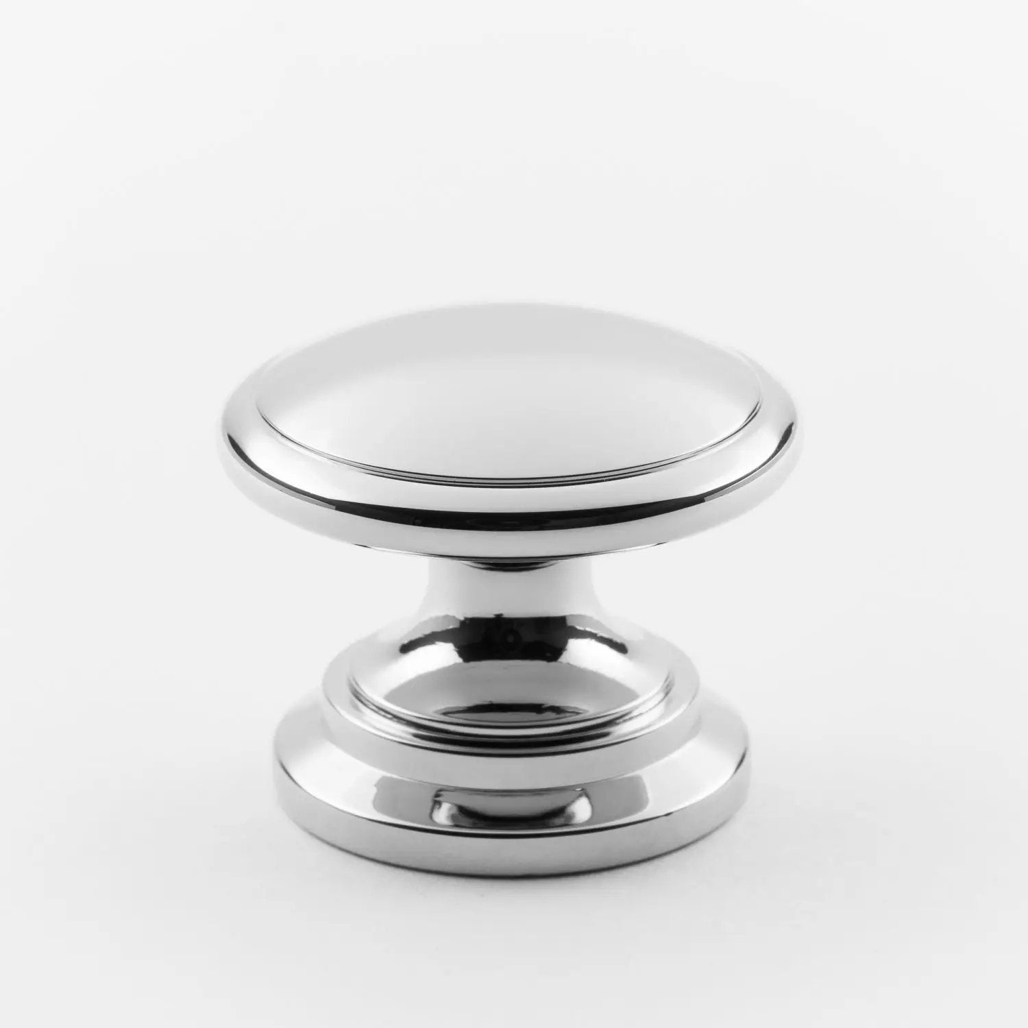 polished chrome knob