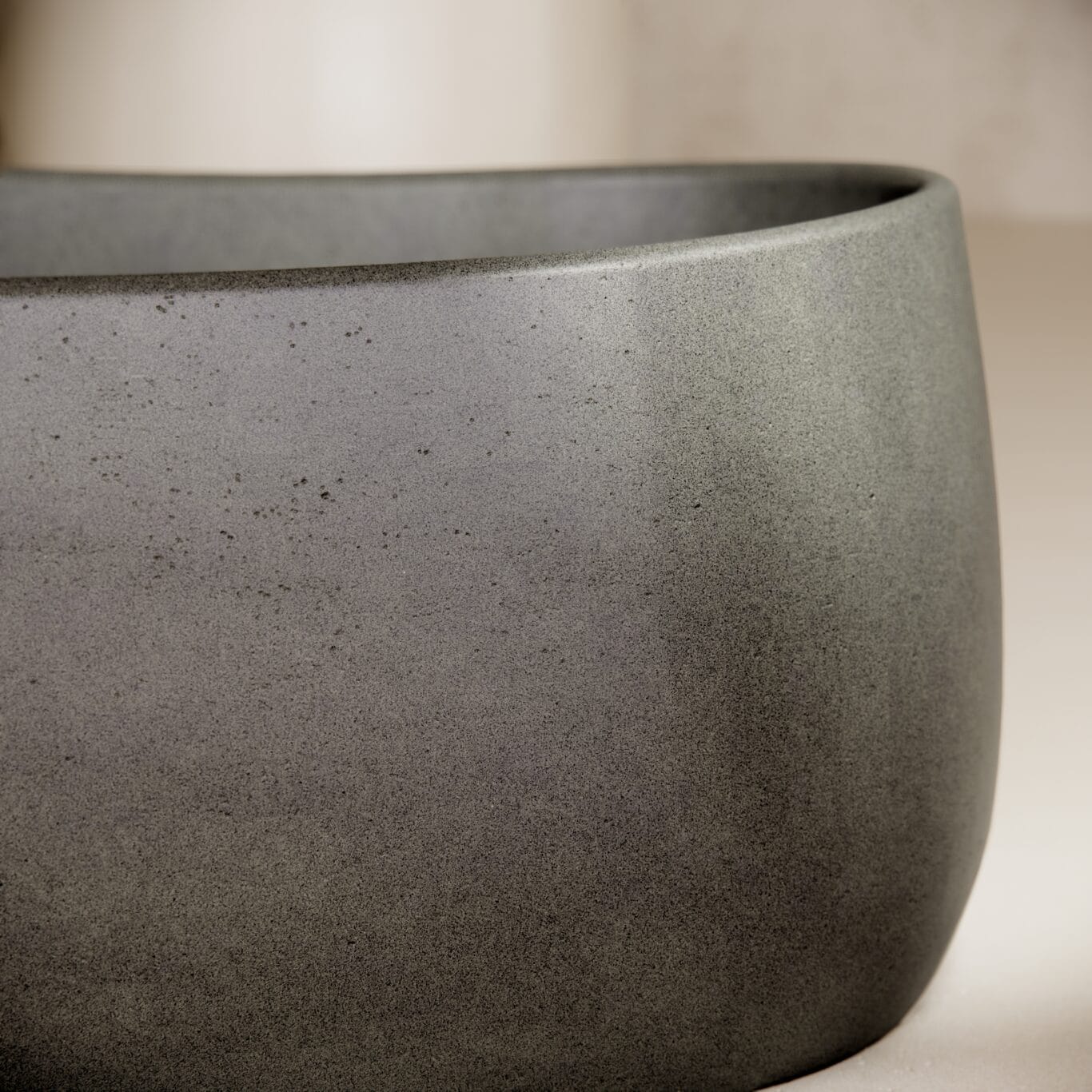 Balux Tao Concrete Freestanding Bathtub by Balux