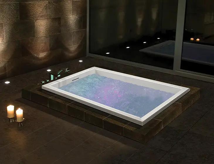 white bathtub