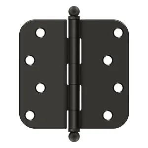 Deltana 4" x 4" x 5/8" Radius Hinge with Ball Tips by Deltana