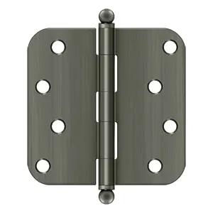 Deltana 4" x 4" x 5/8" Radius Hinge with Ball Tips by Deltana