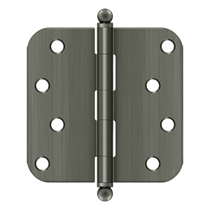 Deltana 4" x 4" x 5/8" Radius Hinge with Ball Tips