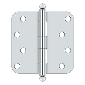 polished chrome hinge
