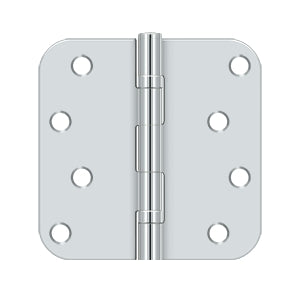 polished chrome hinge