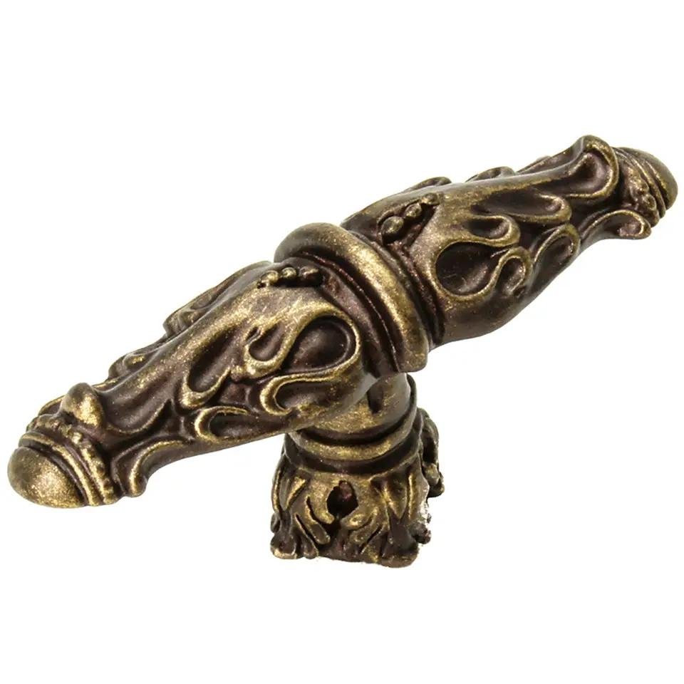 Carpe Diem Acanthus I Leaves Large Knob Romanesque Style with Column Base by Carpe Diem