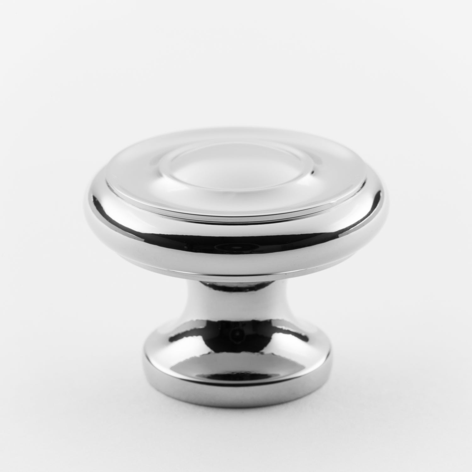 polished chrome knob