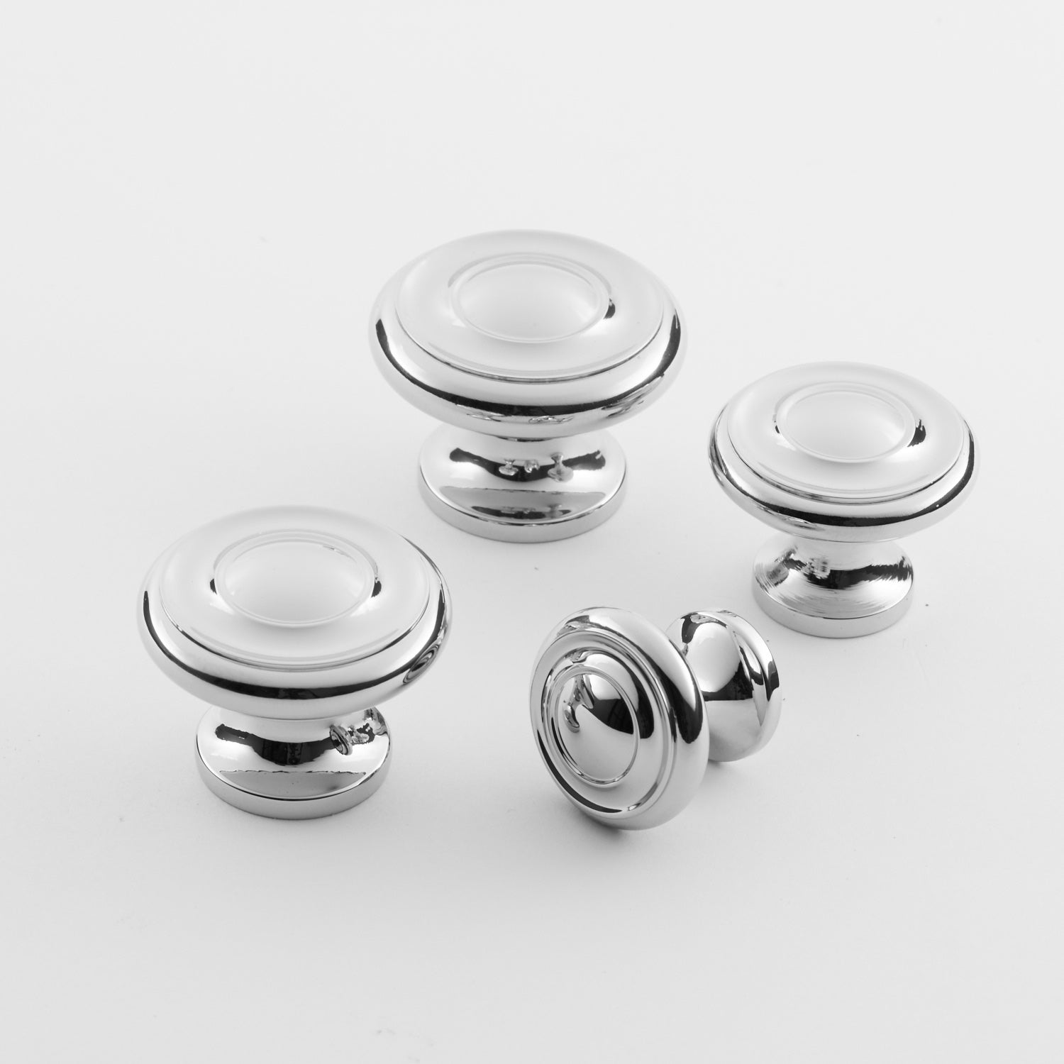polished chrome knob