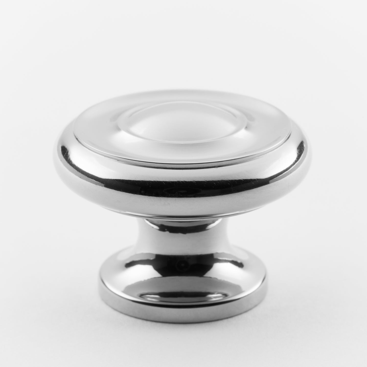 polished chrome knob