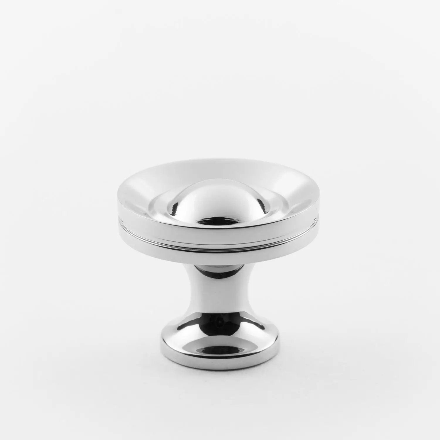 polished chrome knob