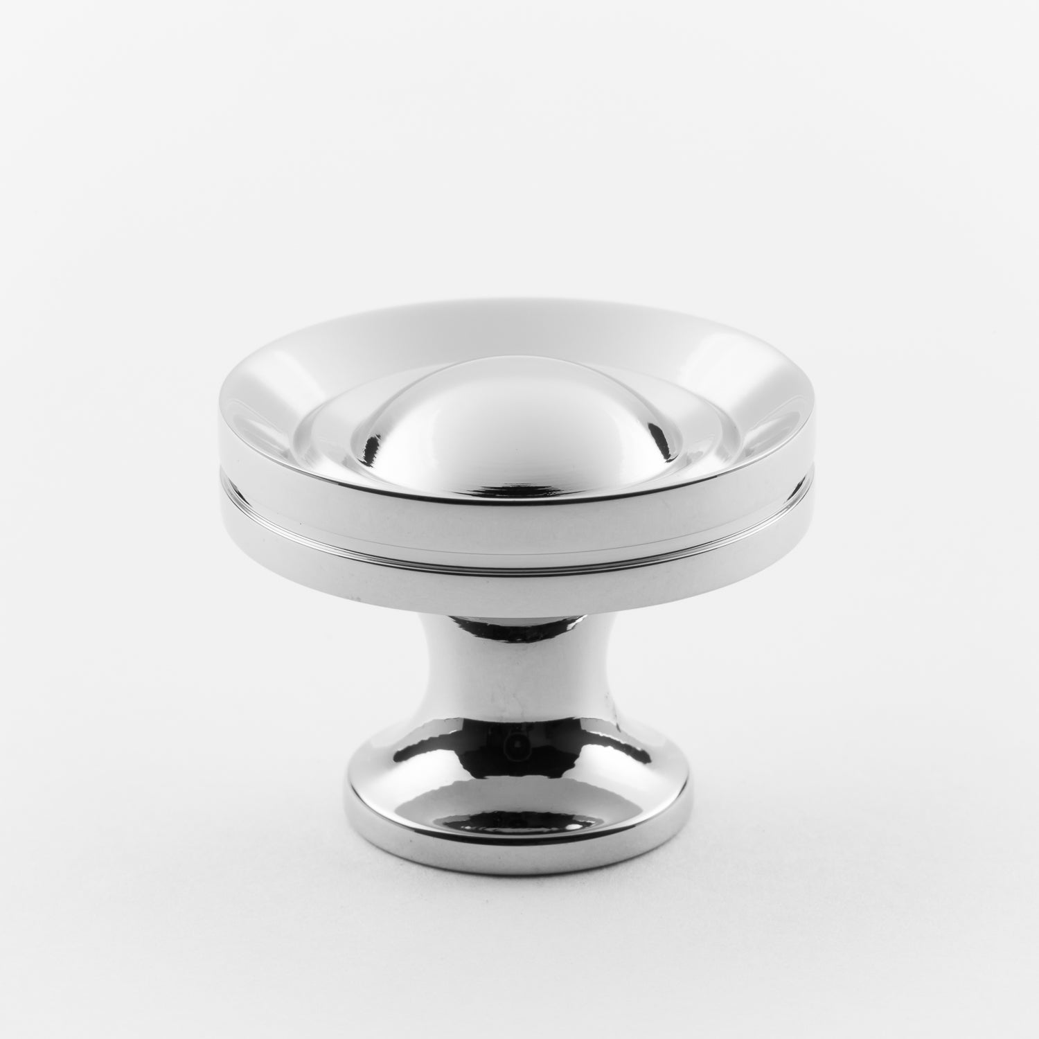 polished chrome knob
