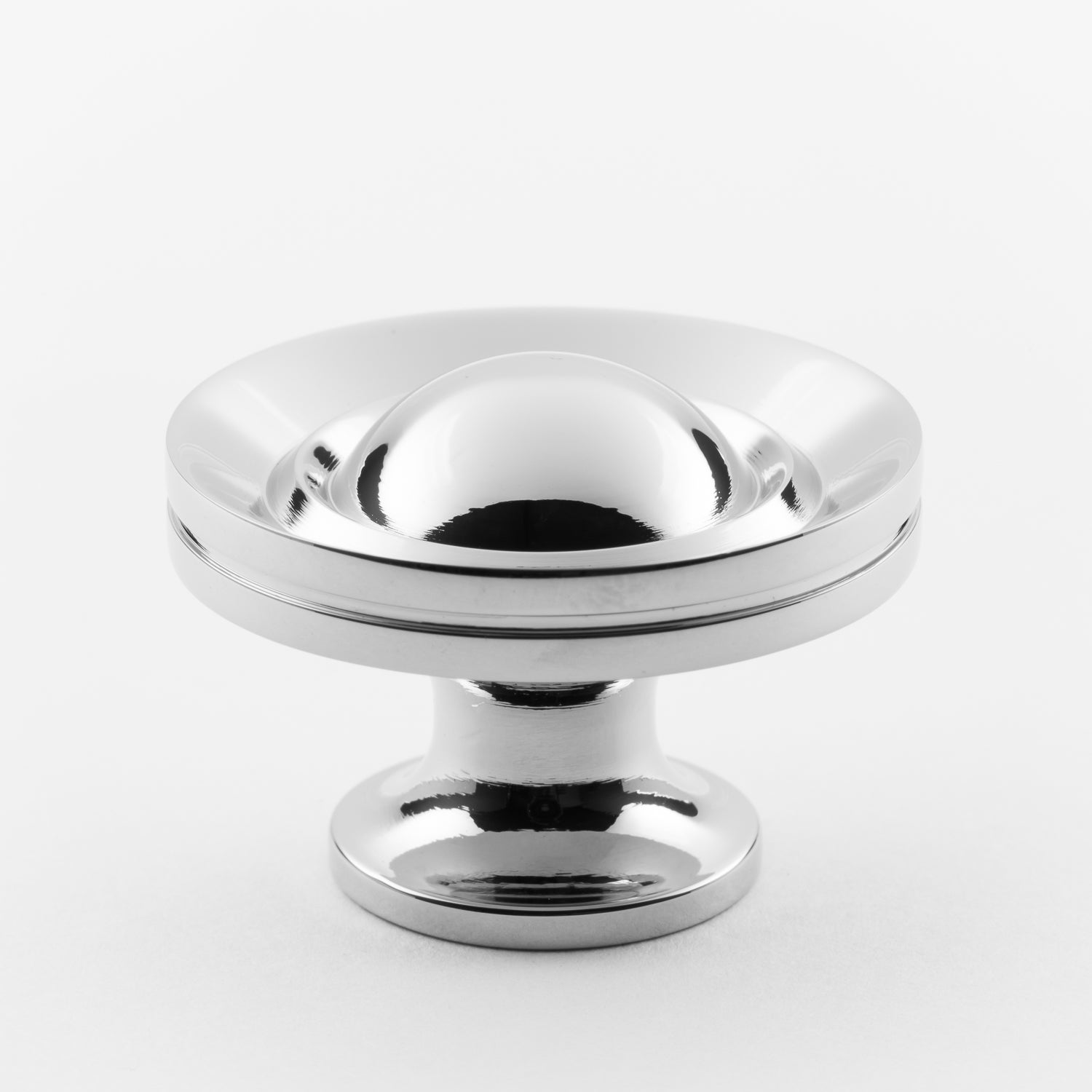 polished chrome knob