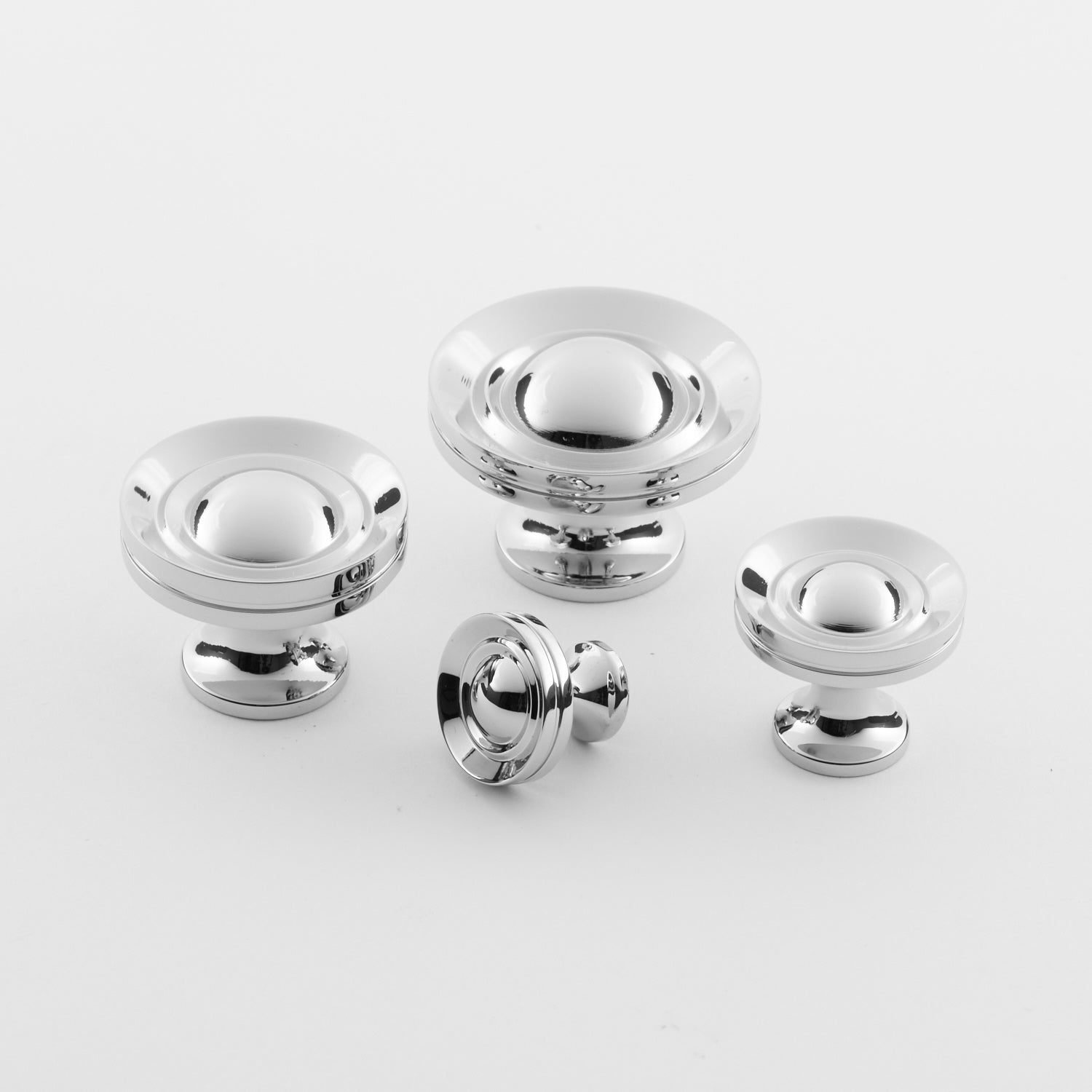 polished chrome knob
