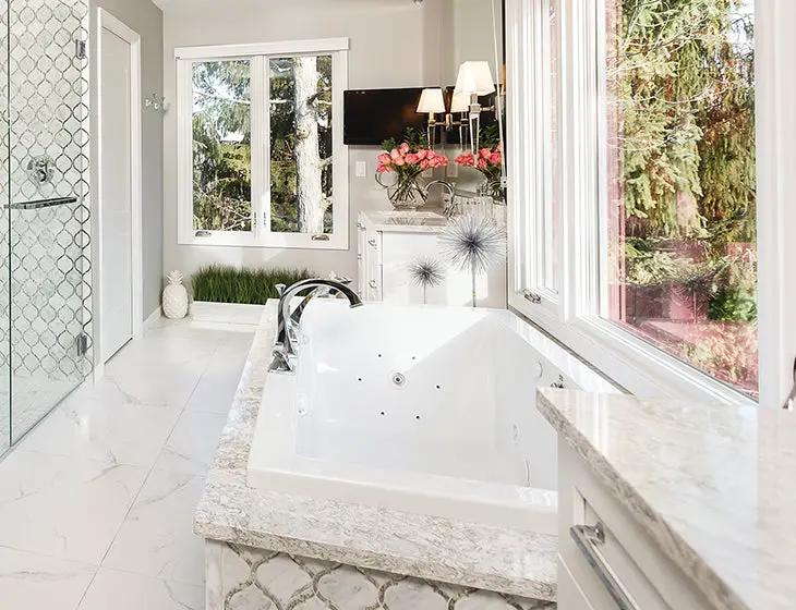 white bathtub