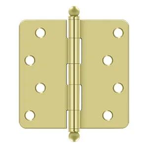 Deltana 4" x 4" x 1/4" Radius Hinge with Ball Tips by Deltana