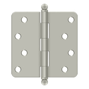 Deltana 4" x 4" x 1/4" Radius Hinge with Ball Tips
