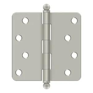 Deltana 4" x 4" x 1/4" Radius Hinge with Ball Tips by Deltana