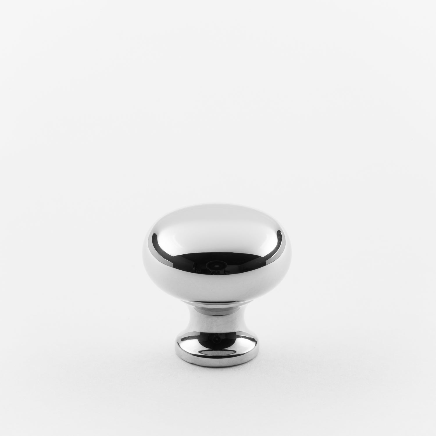 polished chrome knob