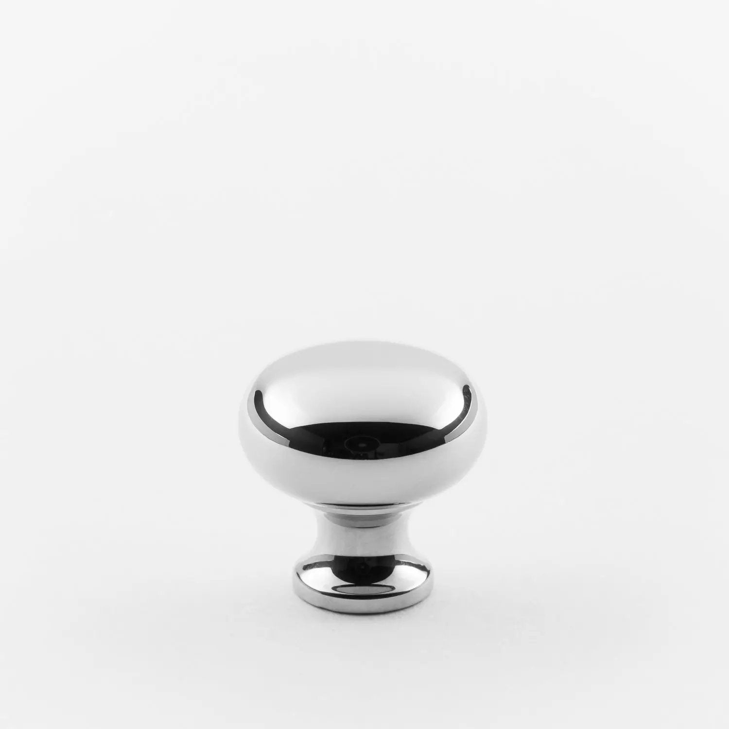 polished chrome knob