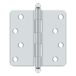 polished chrome hinge