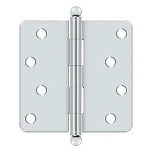 polished chrome hinge