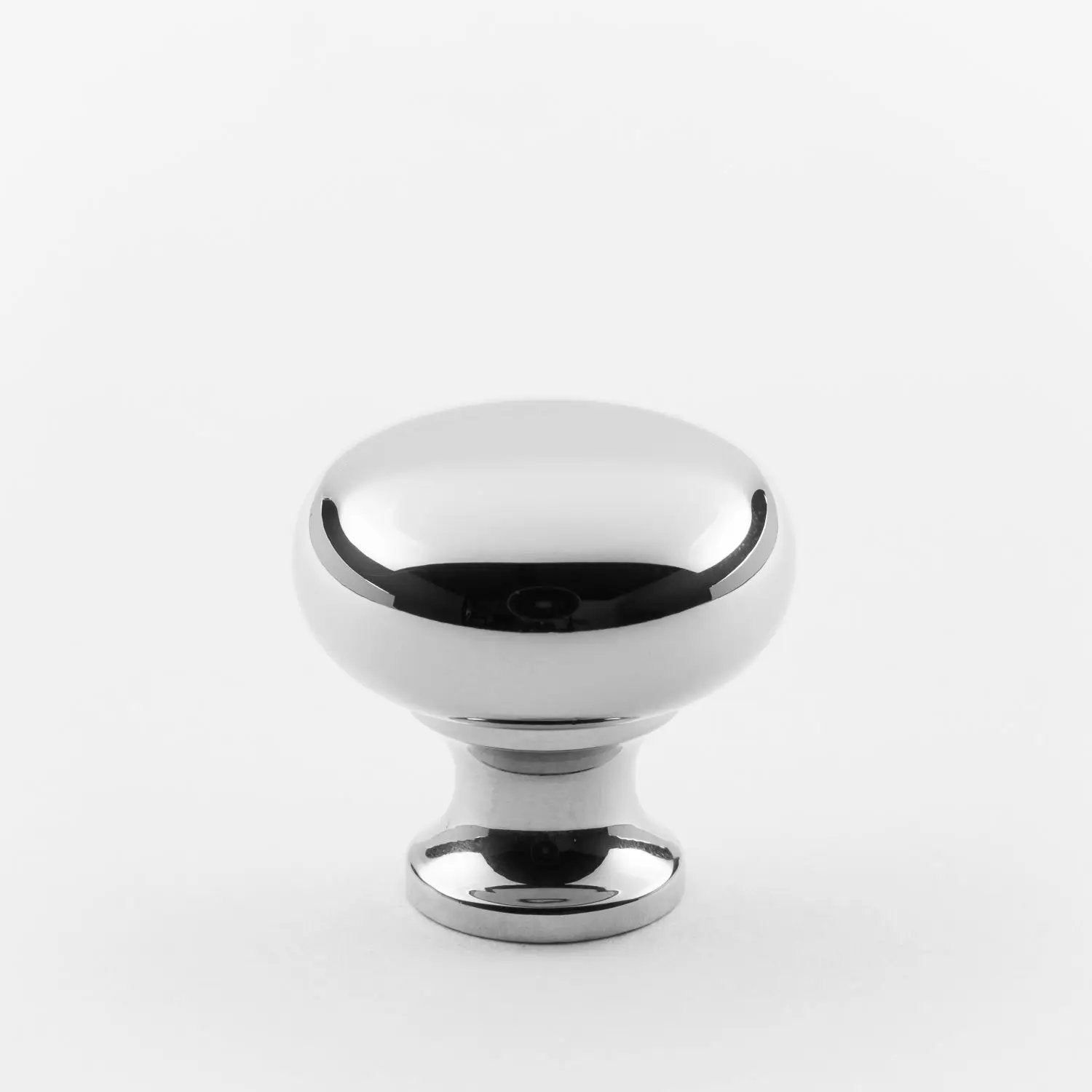 polished chrome knob
