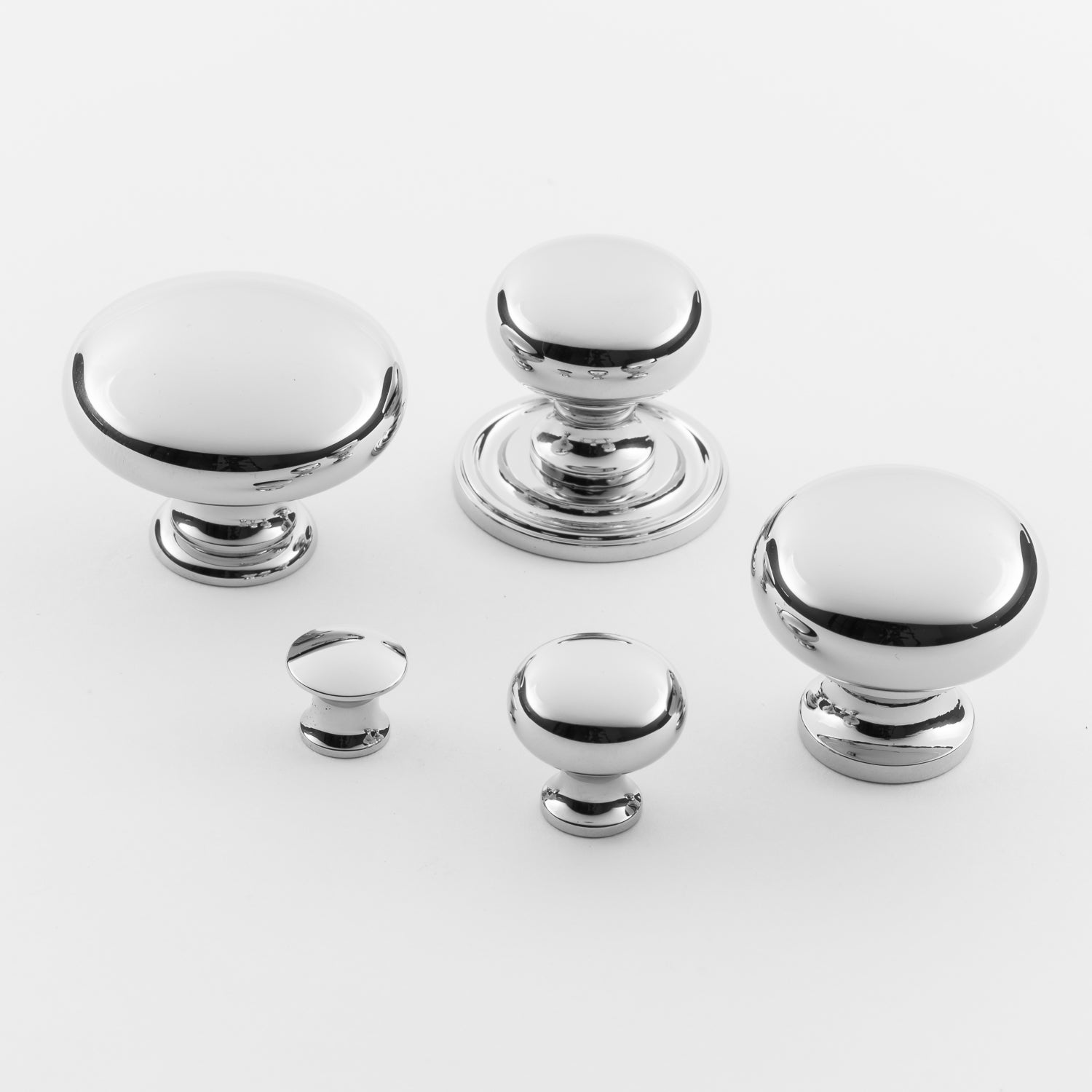 polished chrome knob
