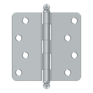 Deltana 4" x 4" x 1/4" Radius Hinge with Ball Tips